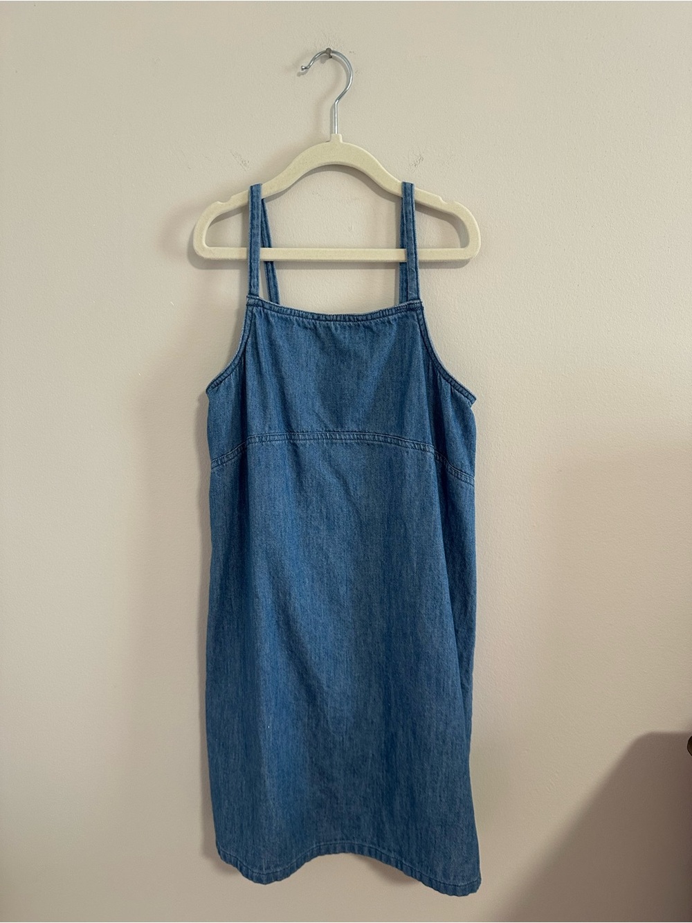 Old Navy Girl’s Medium Blue Denim Smocked Slip Dress